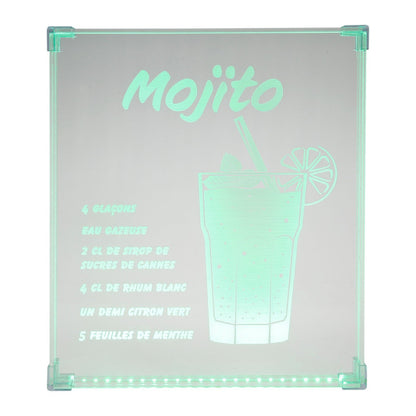  Néon Mural USB Recette Du Mojito Ostaria
