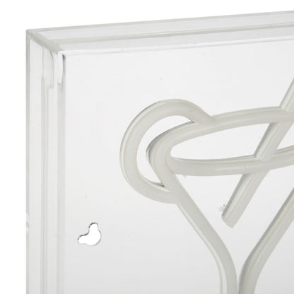  Néon Mural USB Verre Cocktail Ostaria