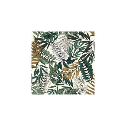  Parure De Lit Tropik Vert/blanc/moutarde 240x220 Atmosphera