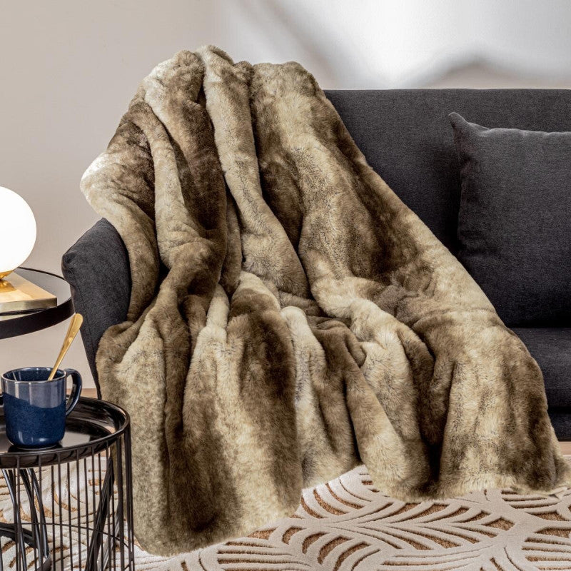  Plaid Grizzli Fausse Fourrure 120x160 Atmosphera