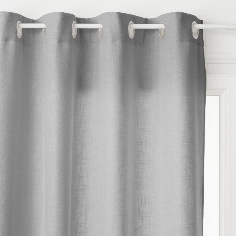  Rideau 140x260 à œillets Leon Gris Atmosphera