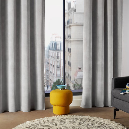  Rideau Gris Clair Lilou 140x260 Atmosphera