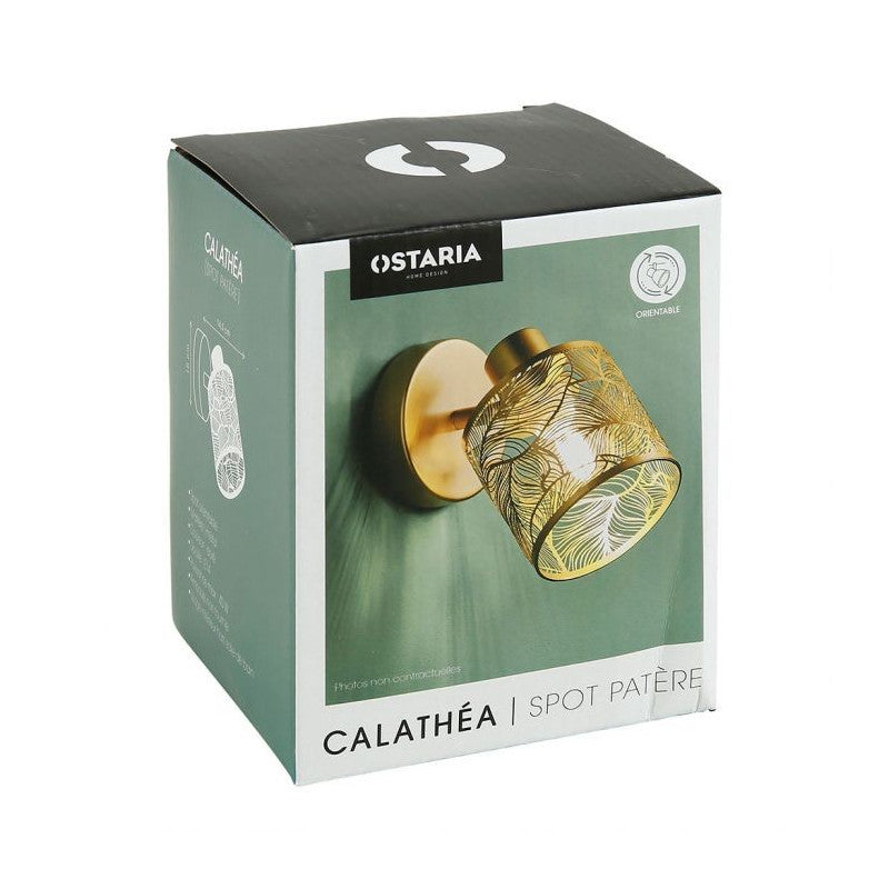  Spot Calathéa Métal Ajouré Doré Ostaria