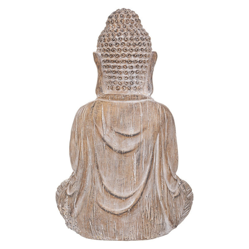  Statue Bouddha Effet Brossé H45 Atmosphera