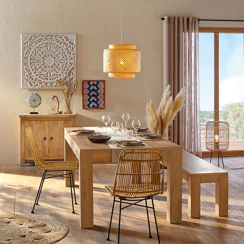  Suspension Liby Bambou Naturel Atmosphera
