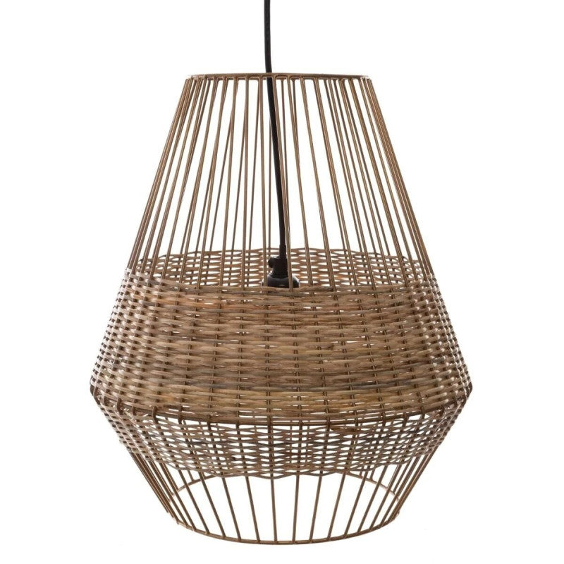  Suspension Métal Et Osier D31 Cheraw Atmosphera