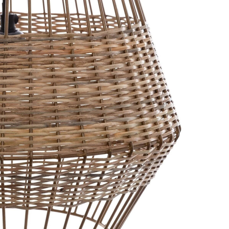  Suspension Métal Et Osier D31 Cheraw Atmosphera