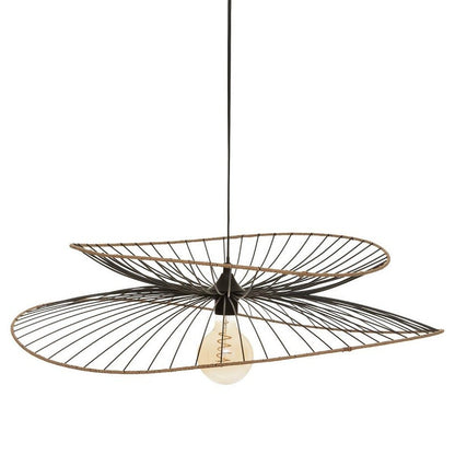  Suspension Métal Et Rotin Alara D69 Atmosphera