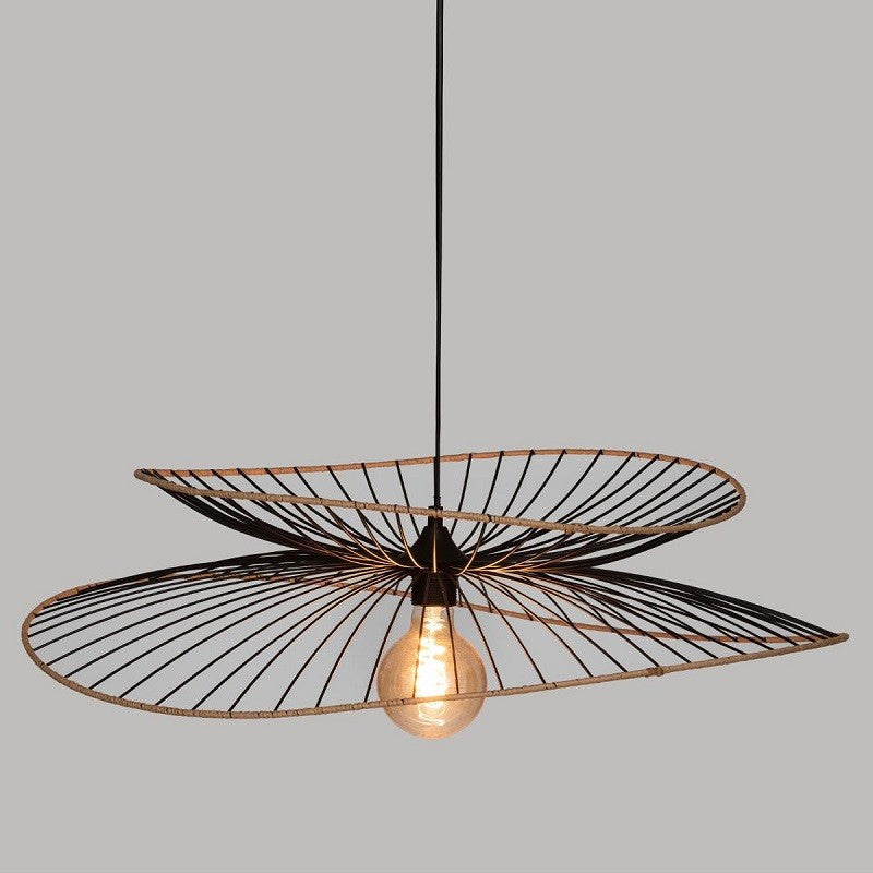  Suspension Métal Et Rotin Alara D69 Atmosphera