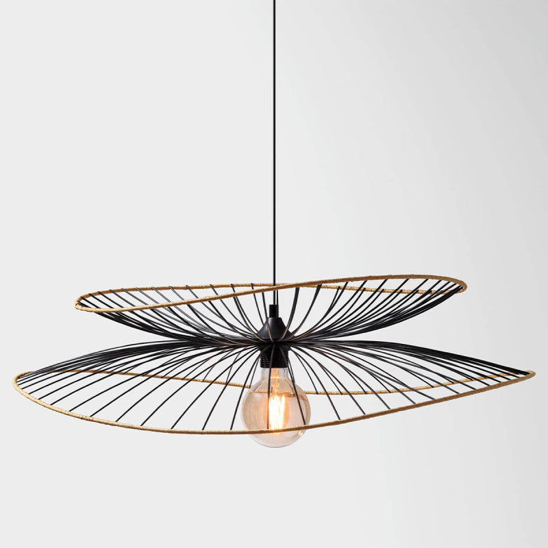  Suspension Métal Et Rotin Alara D69 Atmosphera
