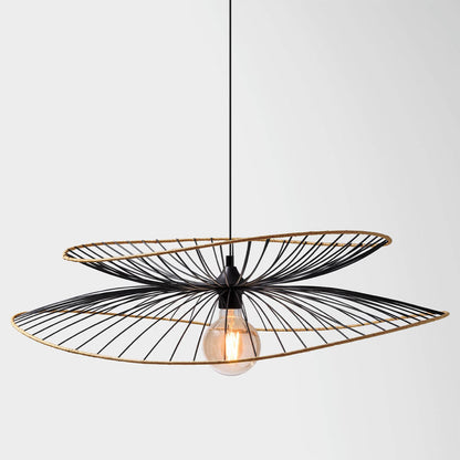  Suspension Métal Et Rotin Alara D69 Atmosphera