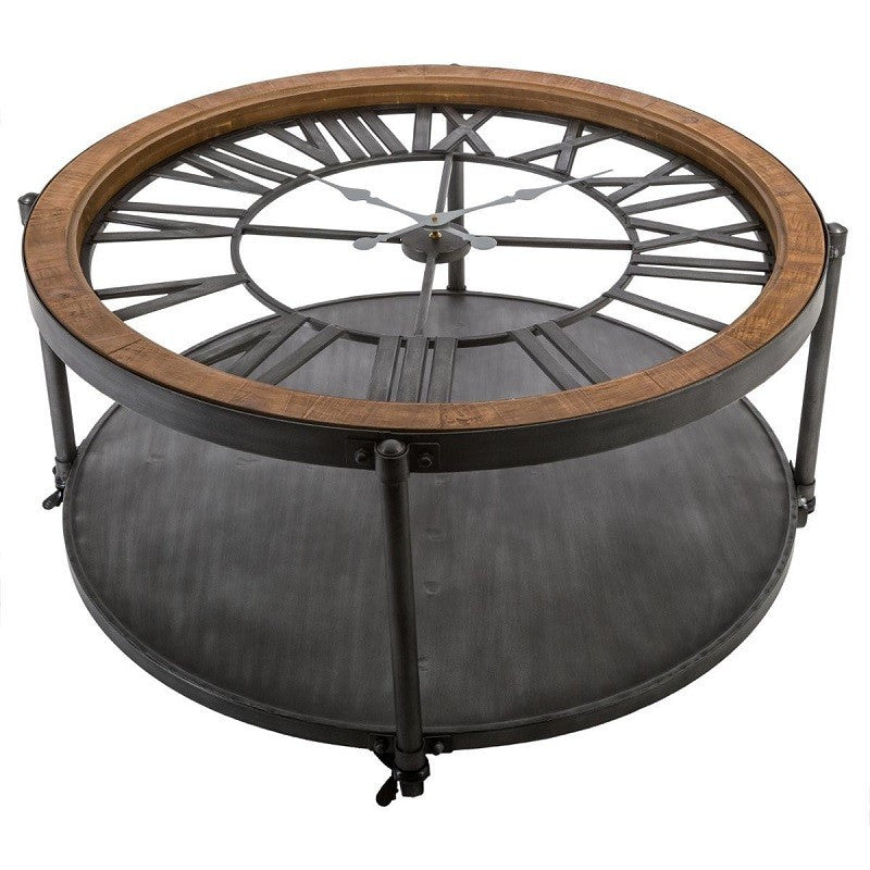  Table Basse Chrono Ronde Noire Atmosphera