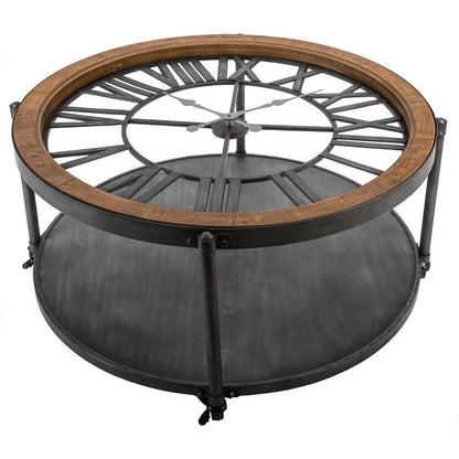  Table Basse Chrono Ronde Noire Atmosphera