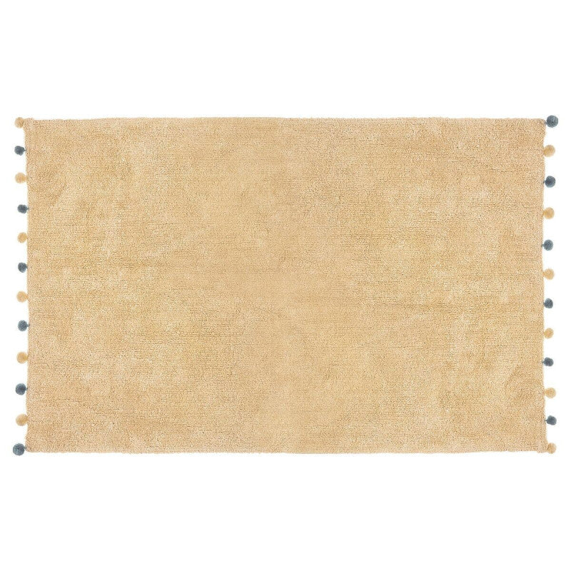  Tapis Enfant 100x150 Beige à Pompons Atmosphera