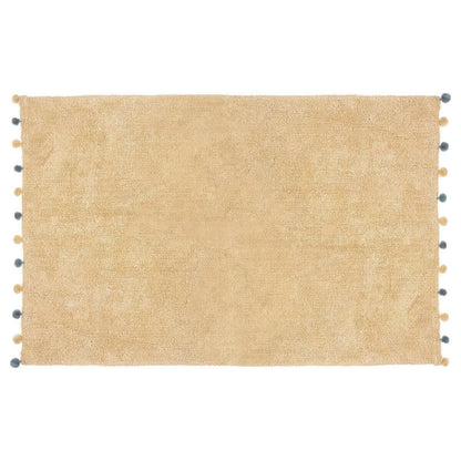  Tapis Enfant 100x150 Beige à Pompons Atmosphera