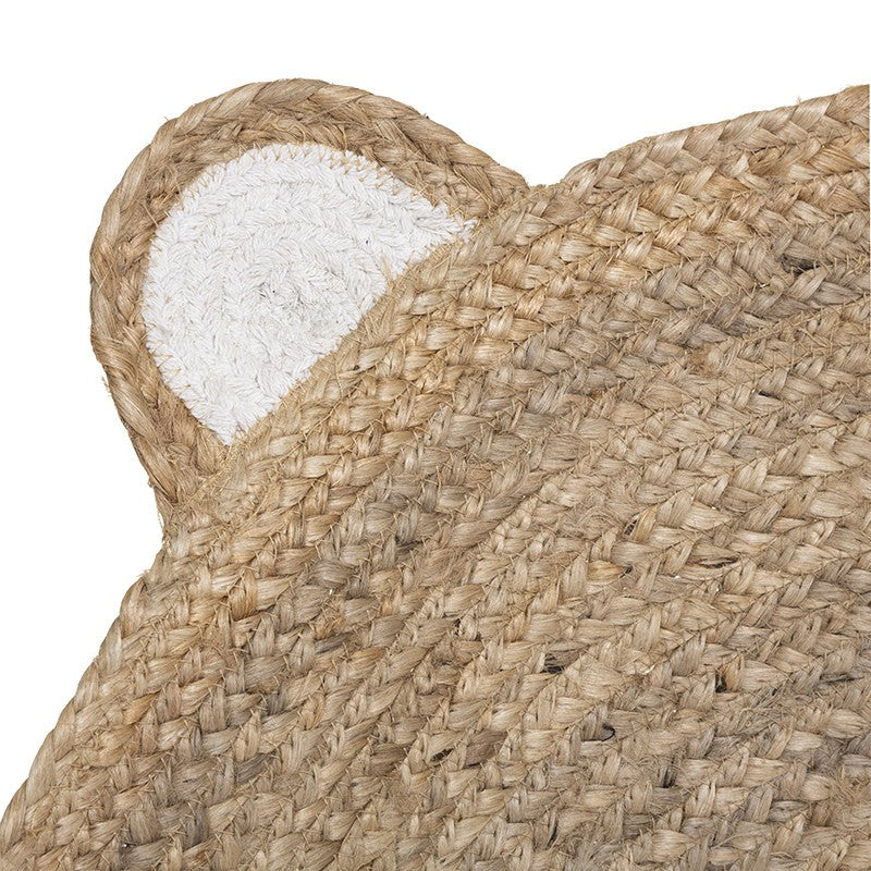  Tapis Jute Tête D'ourson D100 Atmosphera