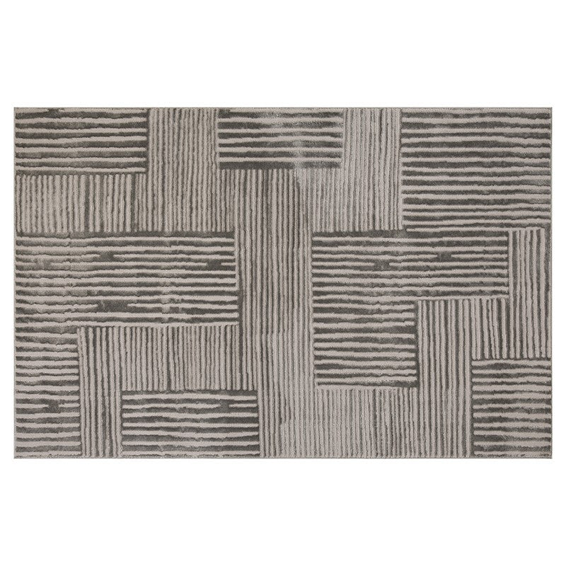  Tapis Relief 120x170 Jana Gris Atmosphera