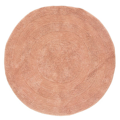  Tapis Rond D120 Spirale Rose Orangé Atmosphera