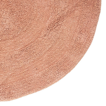 Tapis Rond D120 Spirale Rose Orangé Atmosphera