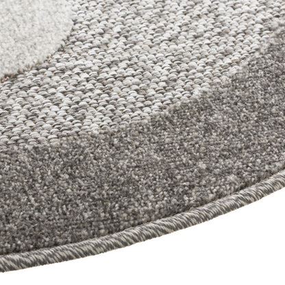  Tapis Rond D80 Ours Gris Atmosphera