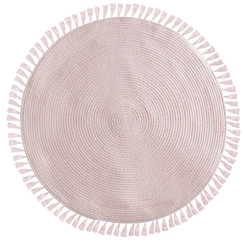 Tapis Rose D90 à Franges Atmosphera
