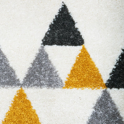  Tapis Triangle 120x170 Ilan Moutarde Atmosphera