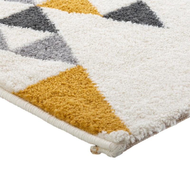  Tapis Triangle 120x170 Ilan Moutarde Atmosphera