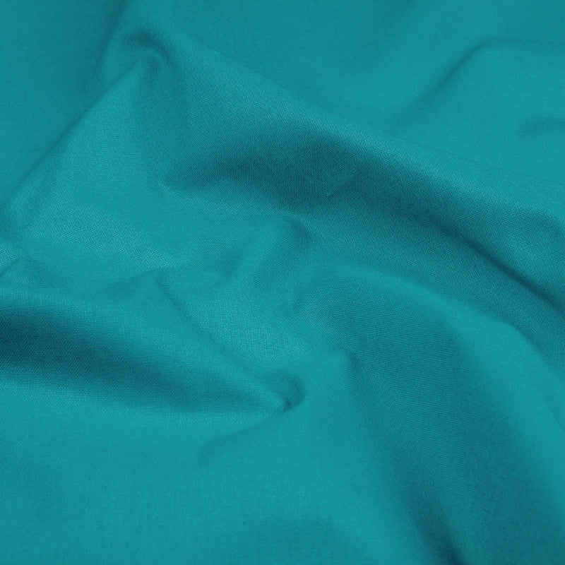  Tissu Cretonne Aquitaine 155cm 138g Bleu Canard