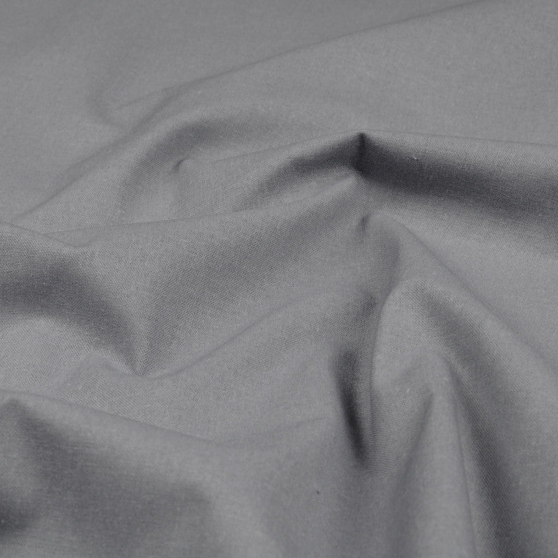  Tissu Cretonne Aquitaine 155cm 138g Gris Souris