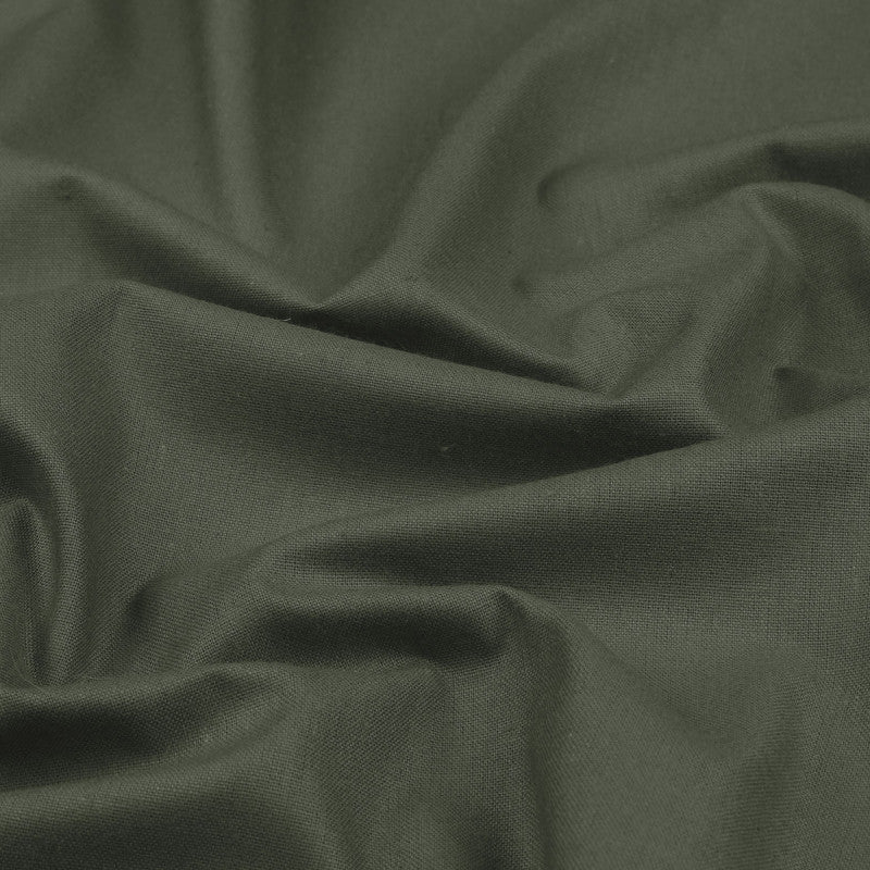  Tissu Cretonne Aquitaine 155cm 138g Kaki