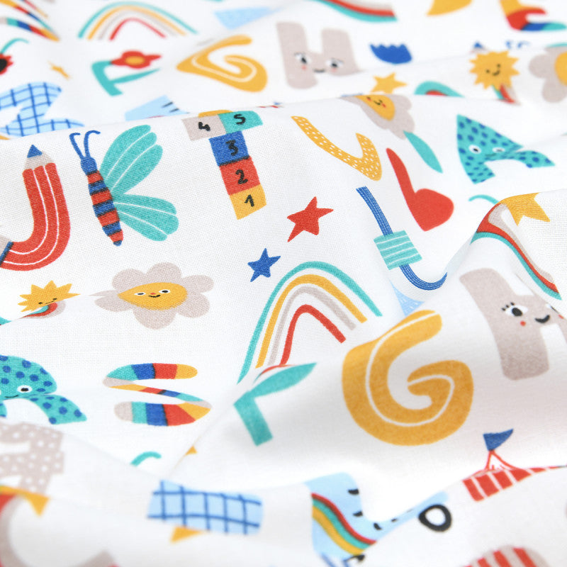  Tissu Cretonne Marelle 160cm 140g Multicolore