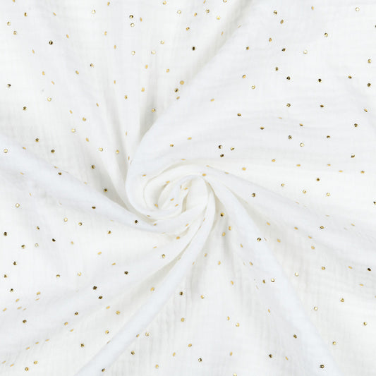  Tissu Double Gaze Brillegaze 135cm 120g Blanc