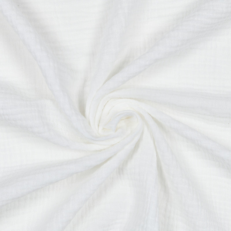  Tissu Double Gaze Sagaze 135cm 120g Blanc