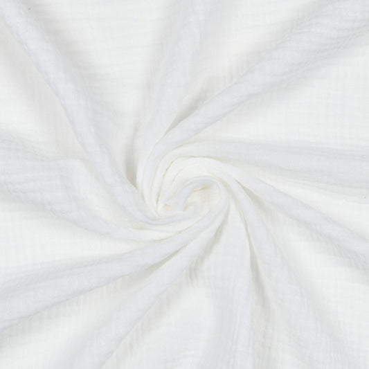  Tissu Double Gaze Sagaze 135cm 120g Blanc