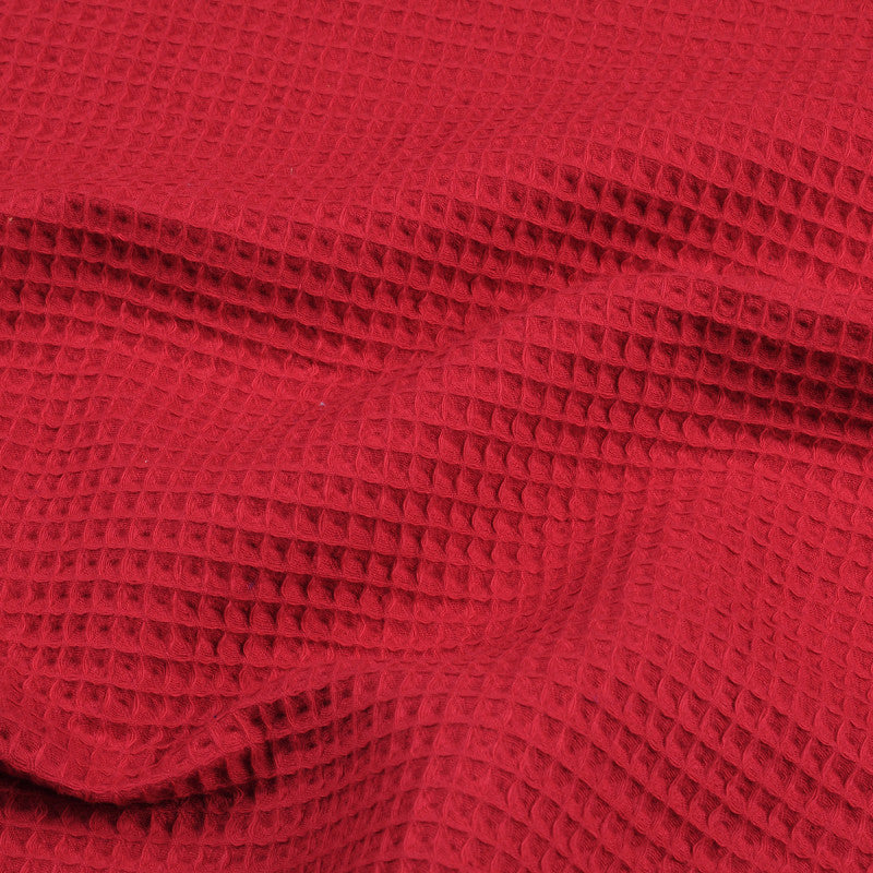  Tissu Nid D'abeille Spa 152cm 230g Rouge