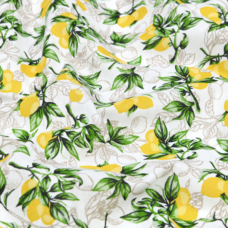  Tissu Toile Hérault 140cm 110g Citronnade