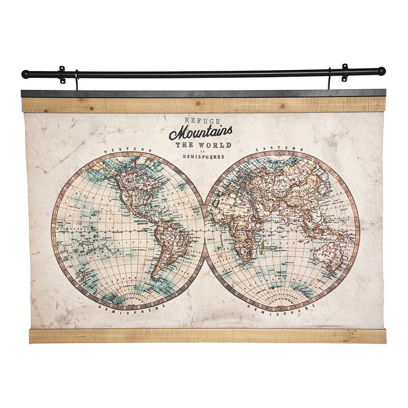  Toile Suspendue Monde Wild 100x78 Atmosphera